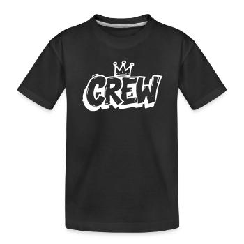 Graffiti de l’équipe - T-shirt bio Premium Enfant - noir - Devant