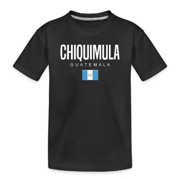 Chiquimula Guatemala Guatemalteken - Kids' Premium Organic T-Shirt - black - Front