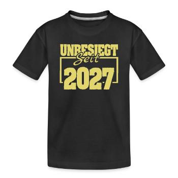 seit 2027 - Kinder Premium Bio T-Shirt - Schwarz - Vorne