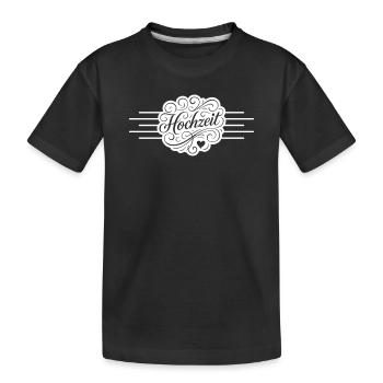 Mariage - T-shirt bio Premium Enfant - noir - Devant
