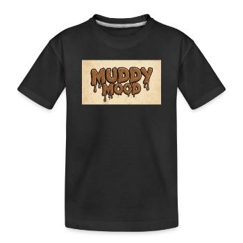 Conception de lettrage d’ambiance boueuse - T-shirt bio Premium Enfant - noir - Devant