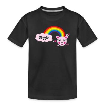 Piggie mimi par Helfspawn - T-shirt bio Premium Enfant - noir - Devant