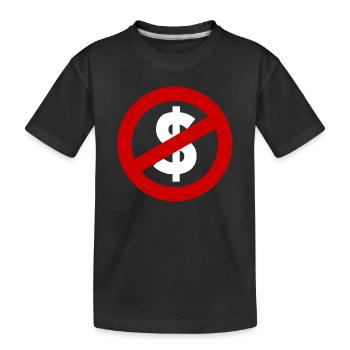 Allmächtiger Dollar – Macht, Geld & Gesellschaft - Kinder Premium Bio T-Shirt - Schwarz - Vorne