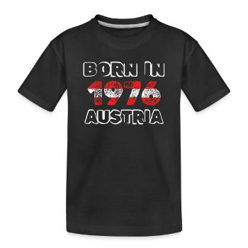 1976 - Kinder Premium Bio T-Shirt - Schwarz - Vorne