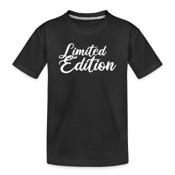 Limited Edition - Kinder Premium Bio T-Shirt - Schwarz - Vorne