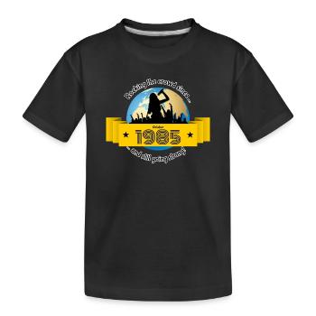 40. Geburtstag fait vibrer la foule depuis 10/1985 - T-shirt bio Premium Enfant - noir - Devant
