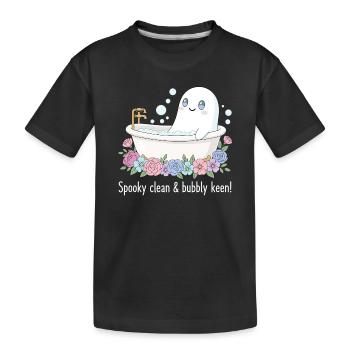 Süßer Spuk - Kinder Premium Bio T-Shirt - Schwarz - Vorne