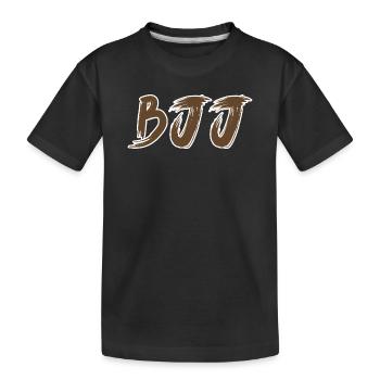 Ceinture brune BJJ – Jiu Jitsu Rank Design - T-shirt bio Premium Enfant - noir - Devant
