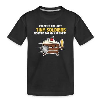 Cake Hero Combattant de calories - T-shirt bio Premium Enfant - noir - Devant