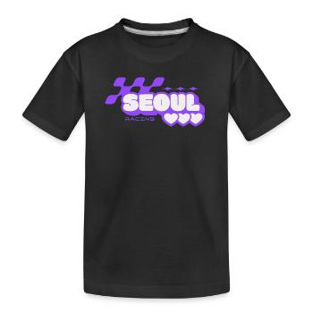Seoul Racing Violet Rétro - T-shirt bio Premium Enfant - noir - Devant