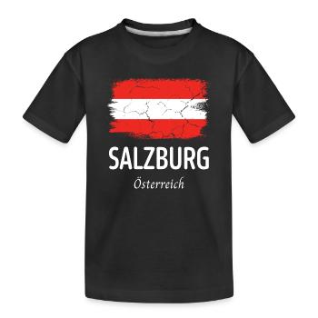 Salzbourg - T-shirt bio Premium Enfant - noir - Devant