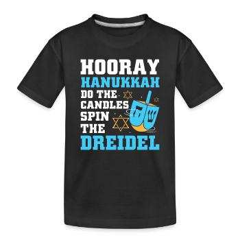 Hanukah Chanukkah Hanukkah - Kids' Premium Organic T-Shirt - black - Front