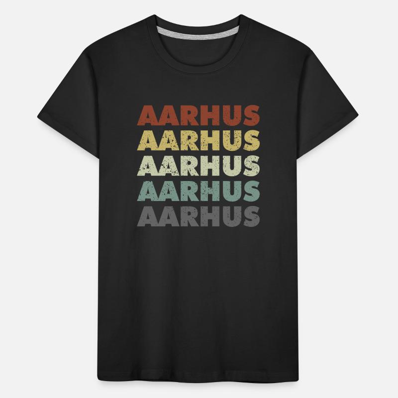 Aarhus - Danimarca - Danimarca - Scandinavia Maglietta ecologica premium per bambini