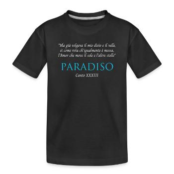 Paradise Canto XXXIII Divine Commedy - T-shirt bio Premium Enfant - noir - Devant