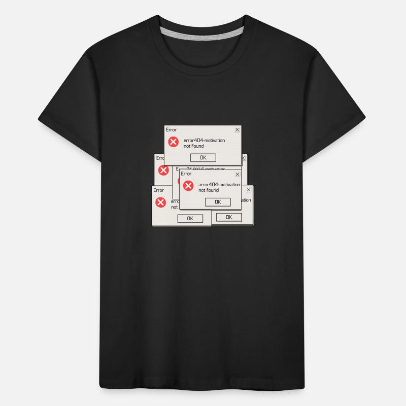 404 Motivation introuvable T-shirt bio Premium Enfant