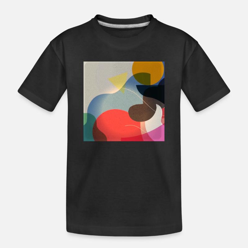 Composition de formes de couleurs abstraites - T-shirt bio Premium Enfant - noir