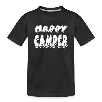 Camper - Kinder Premium Bio T-Shirt - Schwarz - Vorne
