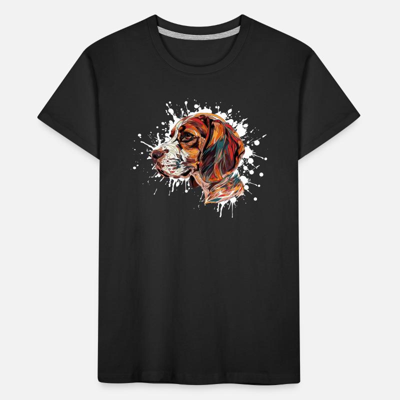 Explosion de couleurs Beagle T-shirt bio Premium Enfant