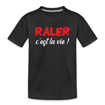 Complaining is life! Humor Funny Joke - Kids' Premium Organic T-Shirt - black - Front