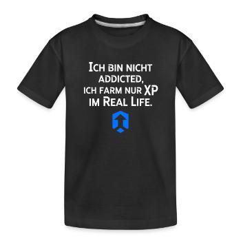 L’XP de la ferme dans la vraie vie - T-shirt bio Premium Enfant - noir - Devant