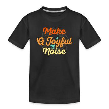 Chor Musik Instrument Handglocke Chor - Kinder Premium Bio T-Shirt - Schwarz - Vorne