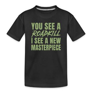 taxidermy for taxidermist design  - Kids' Premium Organic T-Shirt - black - Front
