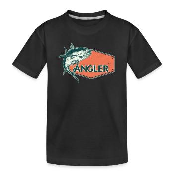Angler Fish USA Design Orange - T-shirt bio Premium Enfant - noir - Devant