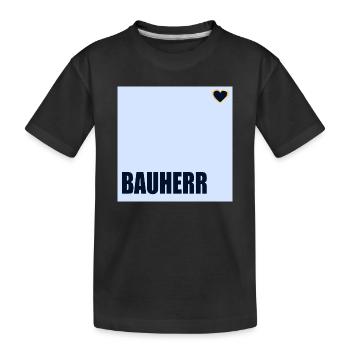 CONSTRUCTEUR DE MAISONS HERZ - T-shirt bio Premium Enfant - noir - Devant