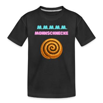 Zimtrolle Spiral MMM - Kinder Premium Bio T-Shirt - Schwarz - Vorne