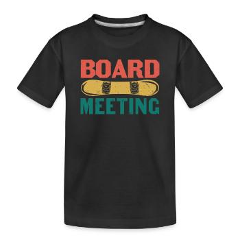 Conseil d’administration Snowboard - T-shirt bio Premium Enfant - noir - Devant