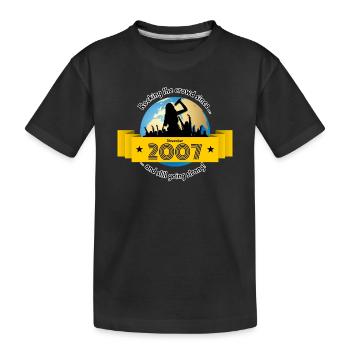 18. Anniversaire Qui fait vibrer la foule depuis 11/2007 - T-shirt bio Premium Enfant - noir - Devant