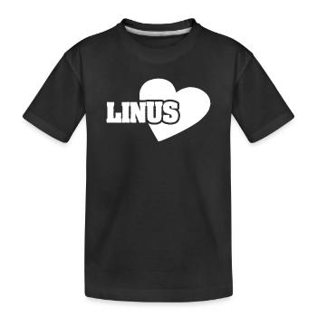 Linus comme l'or - T-shirt bio Premium Enfant - noir - Devant