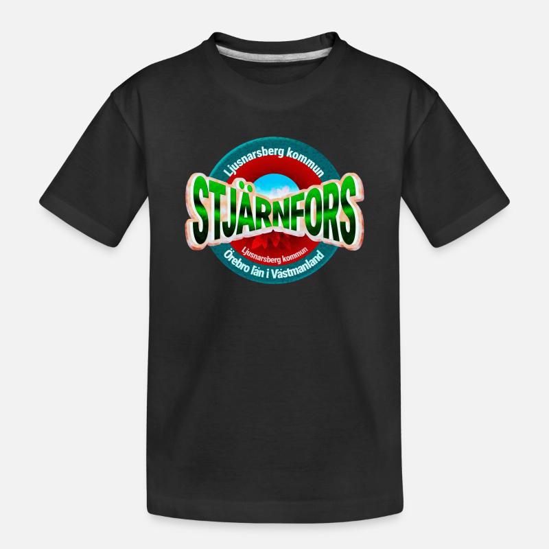 Stjärnfors - Kinder Premium Bio T-Shirt - Schwarz