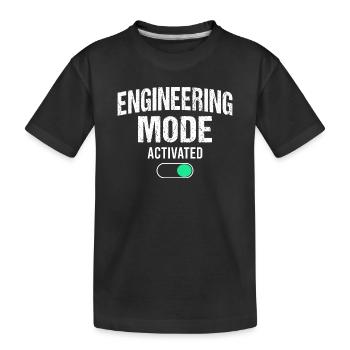 Génie mécanique Ingénieur mécanique - T-shirt bio Premium Enfant - noir - Devant