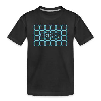 Nom de l’homme : Aspen - T-shirt bio Premium Enfant - noir - Devant
