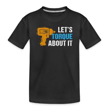 Génie mécanique Ingénieur mécanique - T-shirt bio Premium Enfant - noir - Devant