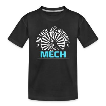 Génie mécanique Ingénieur mécanique - T-shirt bio Premium Enfant - noir - Devant