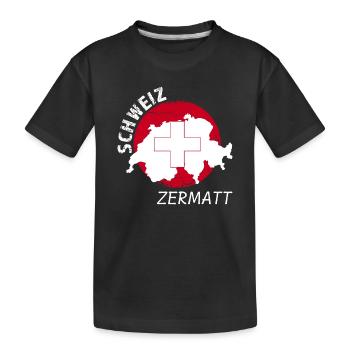 Zermatt - T-shirt bio Premium Enfant - noir - Devant