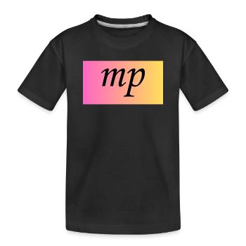 Mezzopiano Mittelleise - Musical instruction - Kids' Premium Organic T-Shirt - black - Front