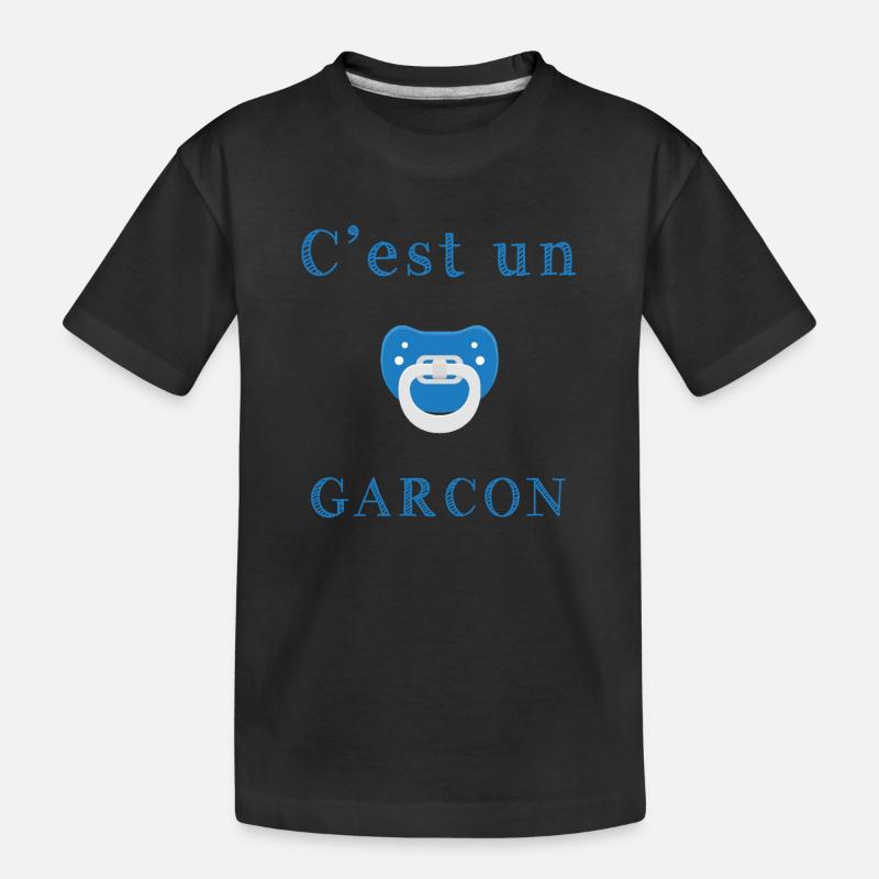 Geburt Es ist ein Junge - Kinder Premium Bio T-Shirt - Schwarz