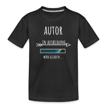 Creative Writing Student Profession Education Author - Kids' Premium Organic T-Shirt - black - Front