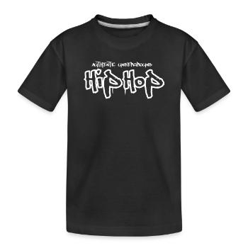 Graffiti hip hop underground authentique - T-shirt bio Premium Enfant - noir - Devant