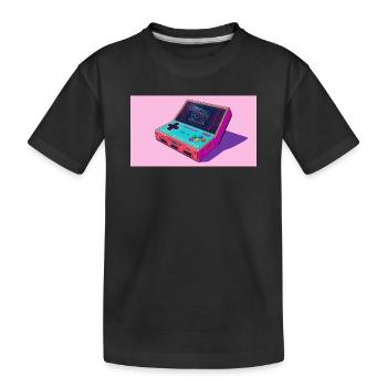 Fresh Console - Kids' Premium Organic T-Shirt - black - Front