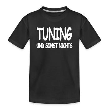 Tuning - Kinder Premium Bio T-Shirt - Schwarz - Vorne