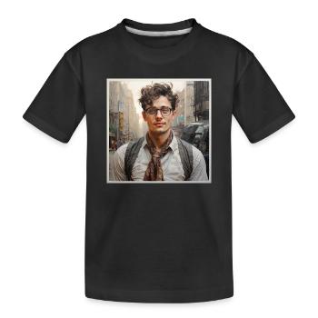 Indie Street Portrait Lunettes - T-shirt bio Premium Enfant - noir - Devant