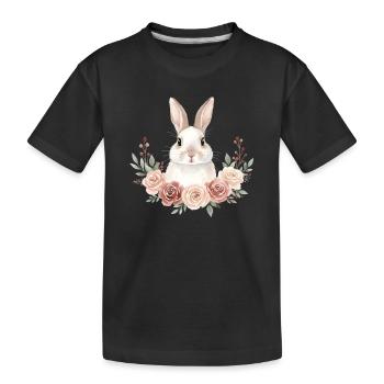Lapin - T-shirt bio Premium Enfant - noir - Devant
