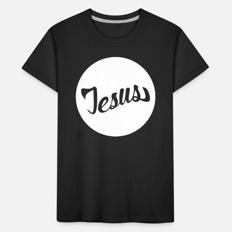 Jesus Scripture in a Circle Kids' Premium Organic T-Shirt