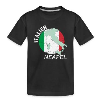Neapel - Kinder Premium Bio T-Shirt - Schwarz - Vorne
