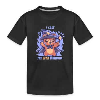 Le sort minimum de l’ours - T-shirt bio Premium Enfant - noir - Devant