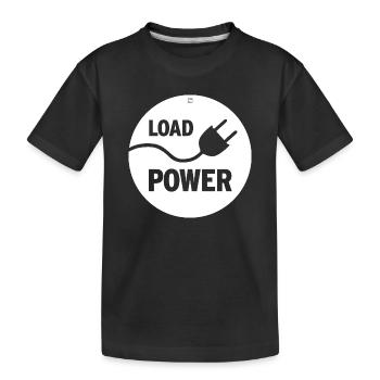 PUISSANCE DE CHARGE - T-shirt bio Premium Enfant - noir - Devant